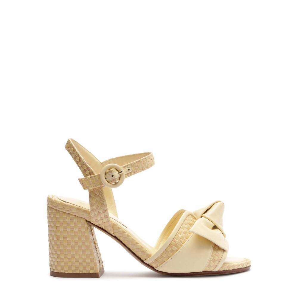 NEW ALEXANDRE BIRMAN women's maxi clarita padded rafia 75 sandals in creamy - Picture 2 of 7
